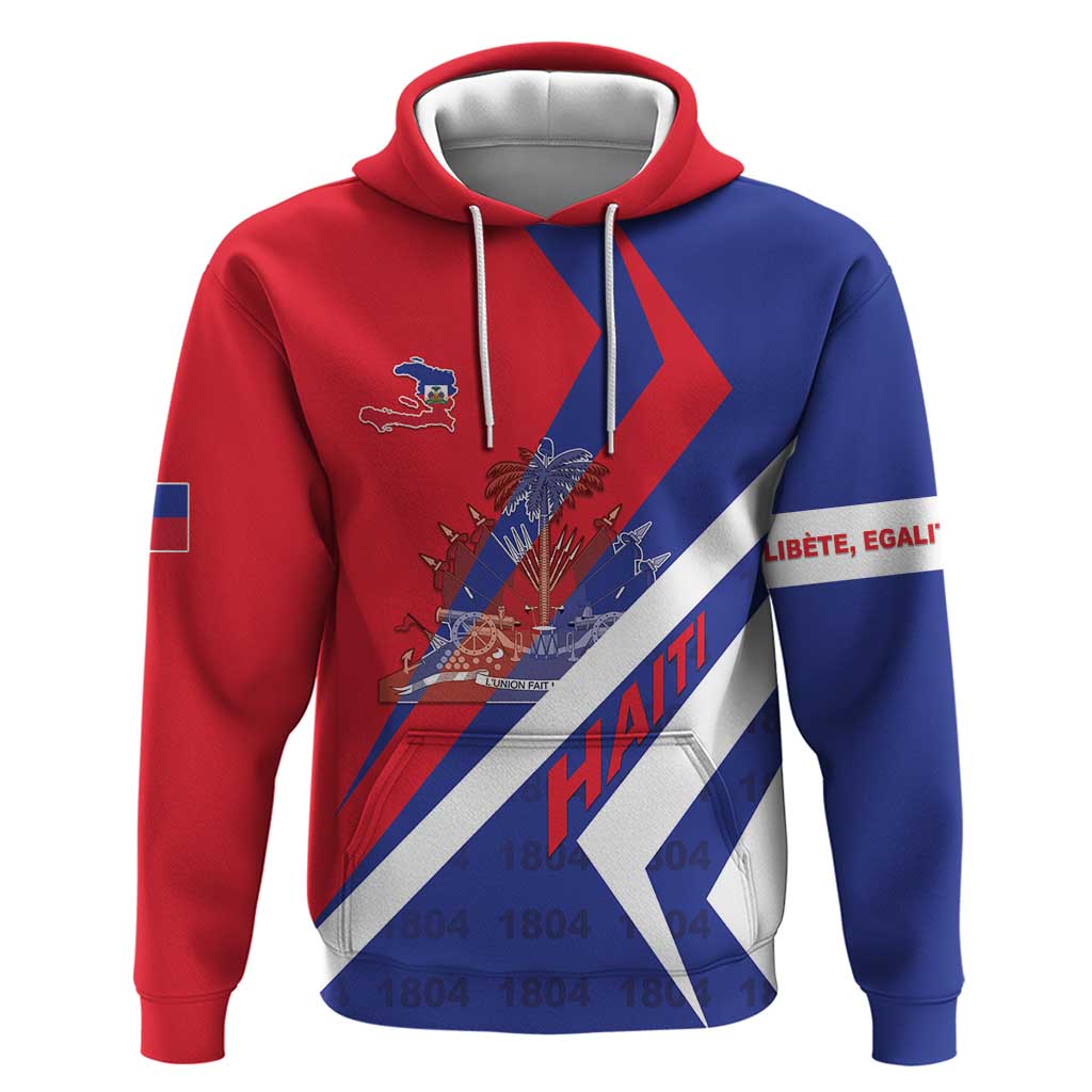 Personalised Haiti 1804 Hoodie Coat Of Arms Simple Style LT05