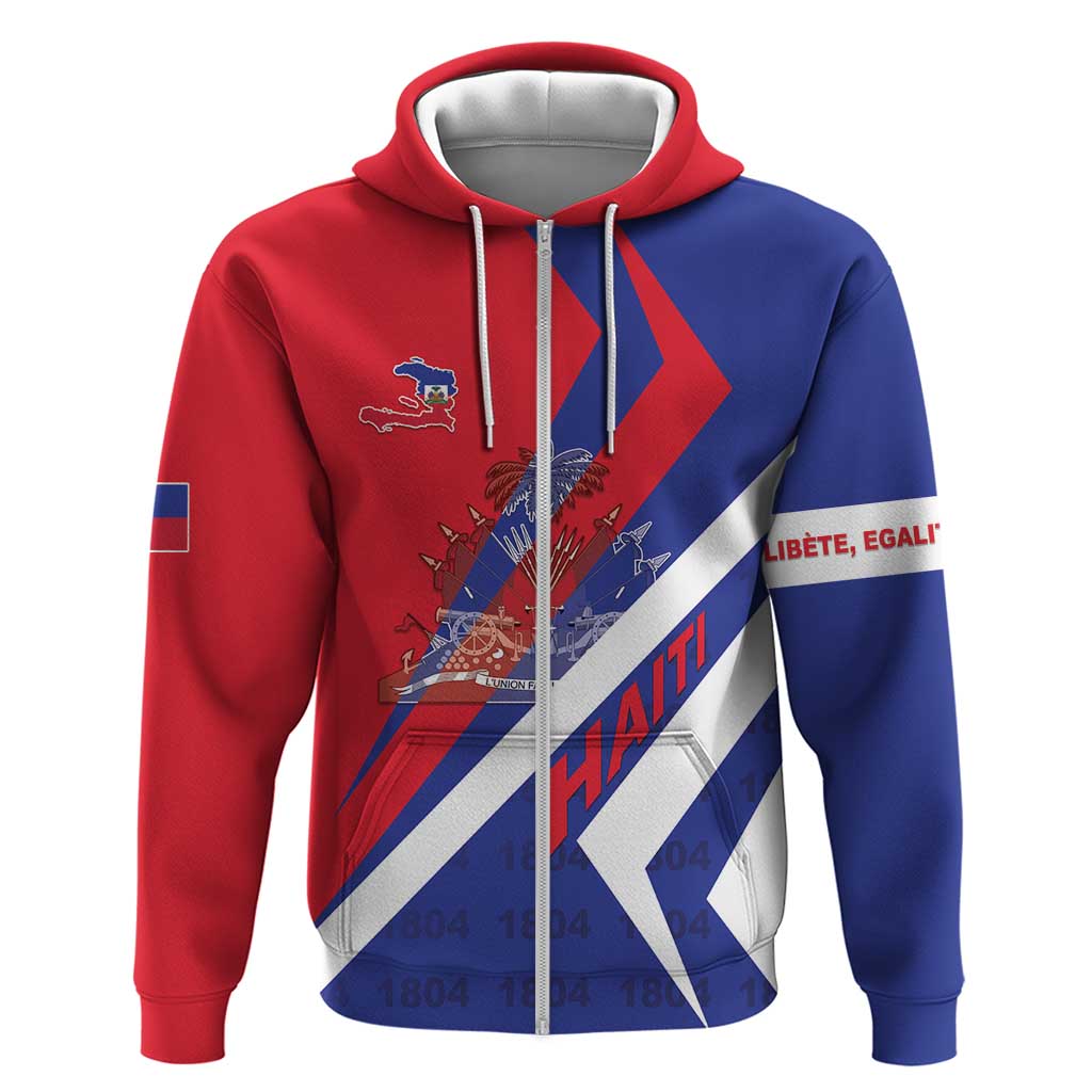 Personalised Haiti 1804 Hoodie Coat Of Arms Simple Style LT05