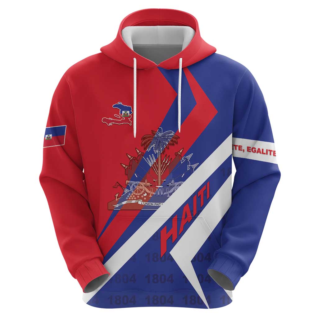 Personalised Haiti 1804 Hoodie Coat Of Arms Simple Style LT05