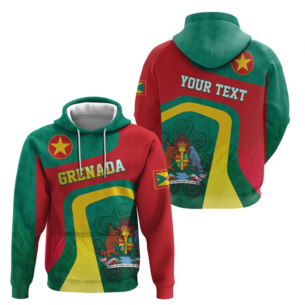 Personalised Grenada Hoodie Coat Of Arms Unique Style LT05