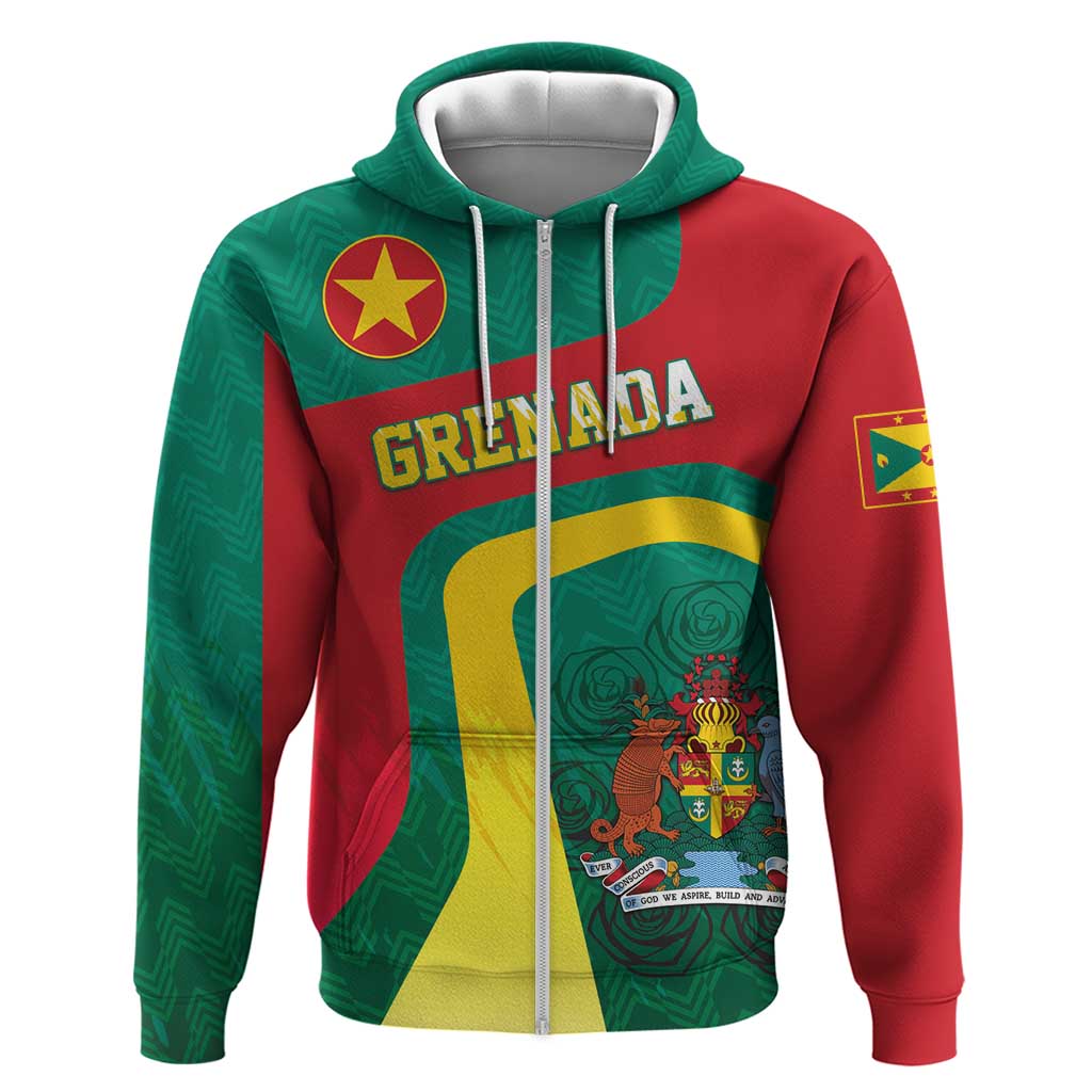 Personalised Grenada Hoodie Coat Of Arms Unique Style LT05