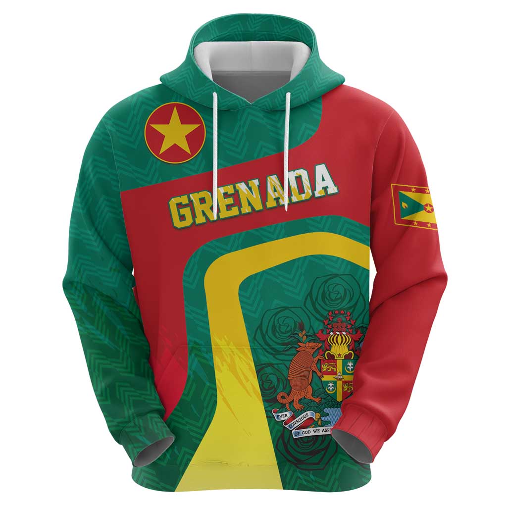 Personalised Grenada Hoodie Coat Of Arms Unique Style LT05