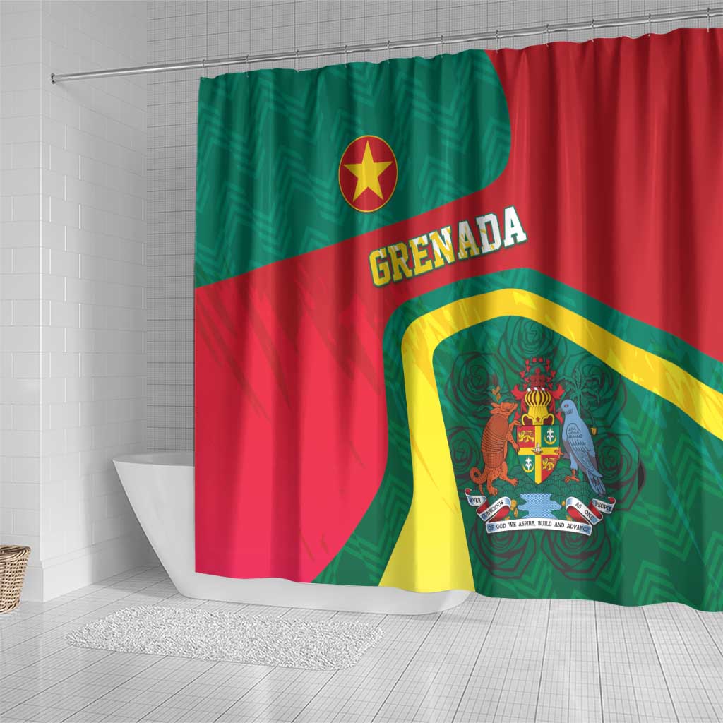 Grenada Shower Curtain Coat Of Arms Unique Style LT05