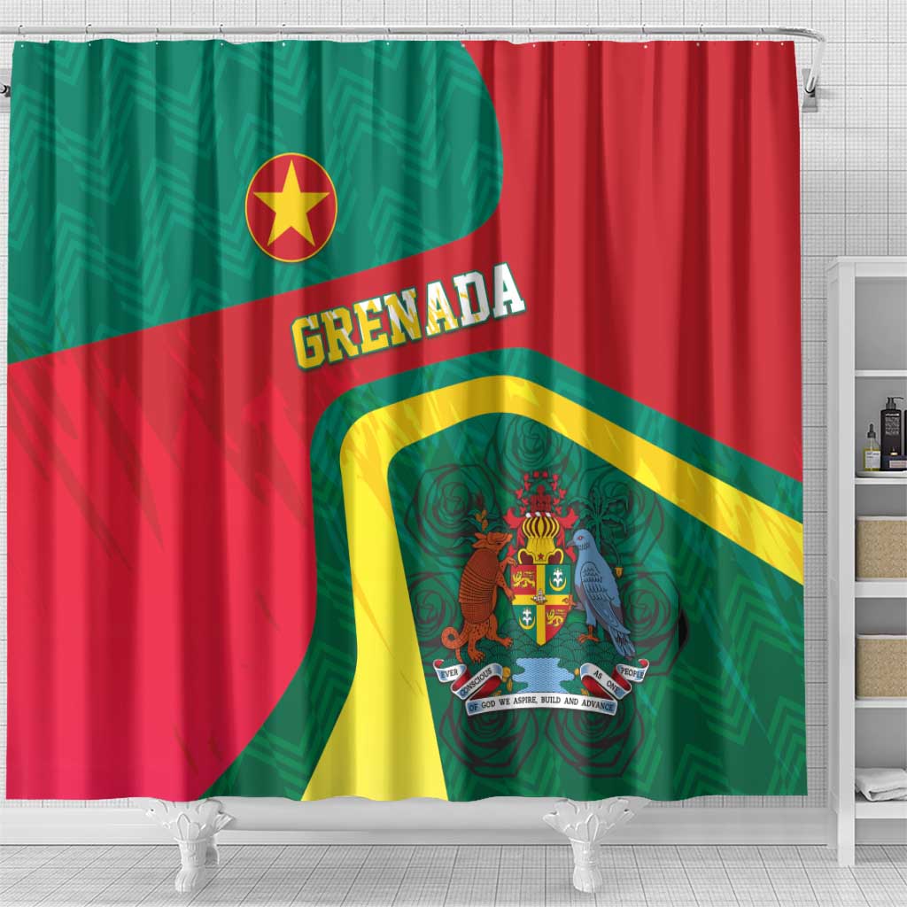 Grenada Shower Curtain Coat Of Arms Unique Style LT05