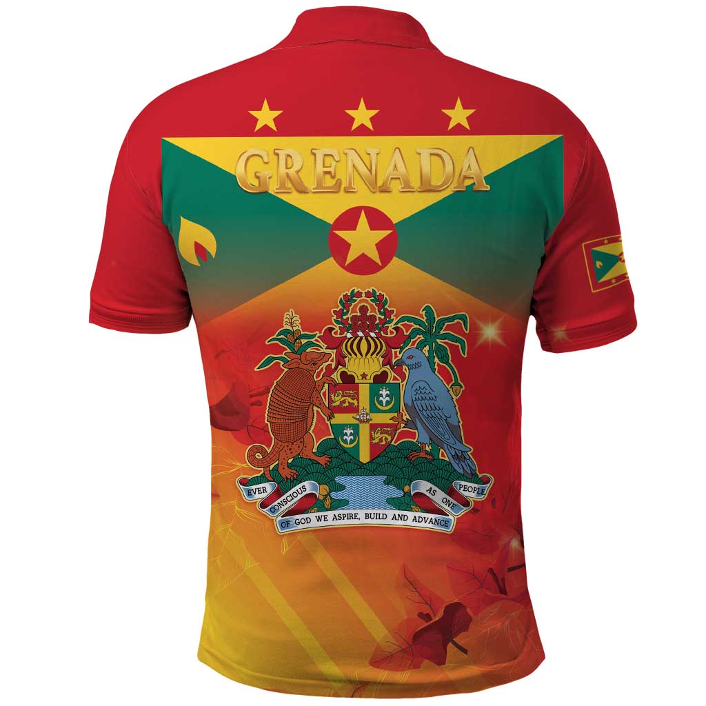 Happy 51st Independence Day Grenada Polo Shirt One People One Journey One Future LT05