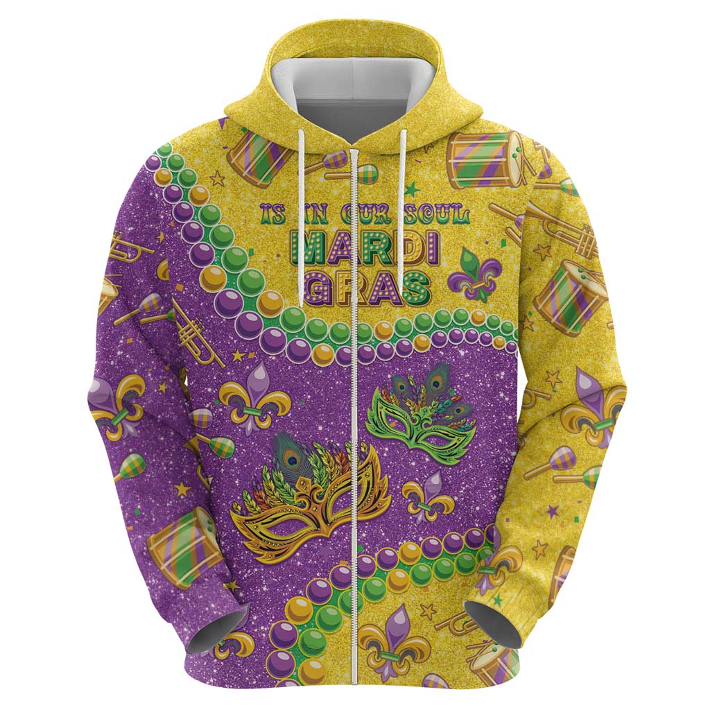Mardi Gras Is In Our Soul Hoodie Glitter Style LT05