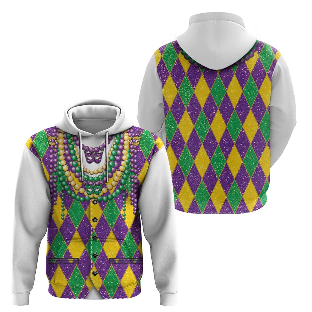 Mardi Gras Hoodie Cosplay Costume Glitter Style LT05