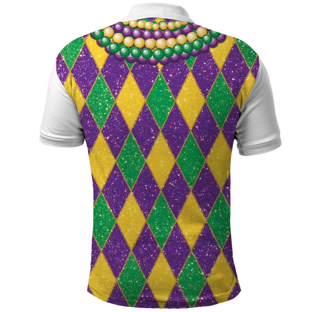 Mardi Gras Polo Shirt Cosplay Costume Glitter Style LT05