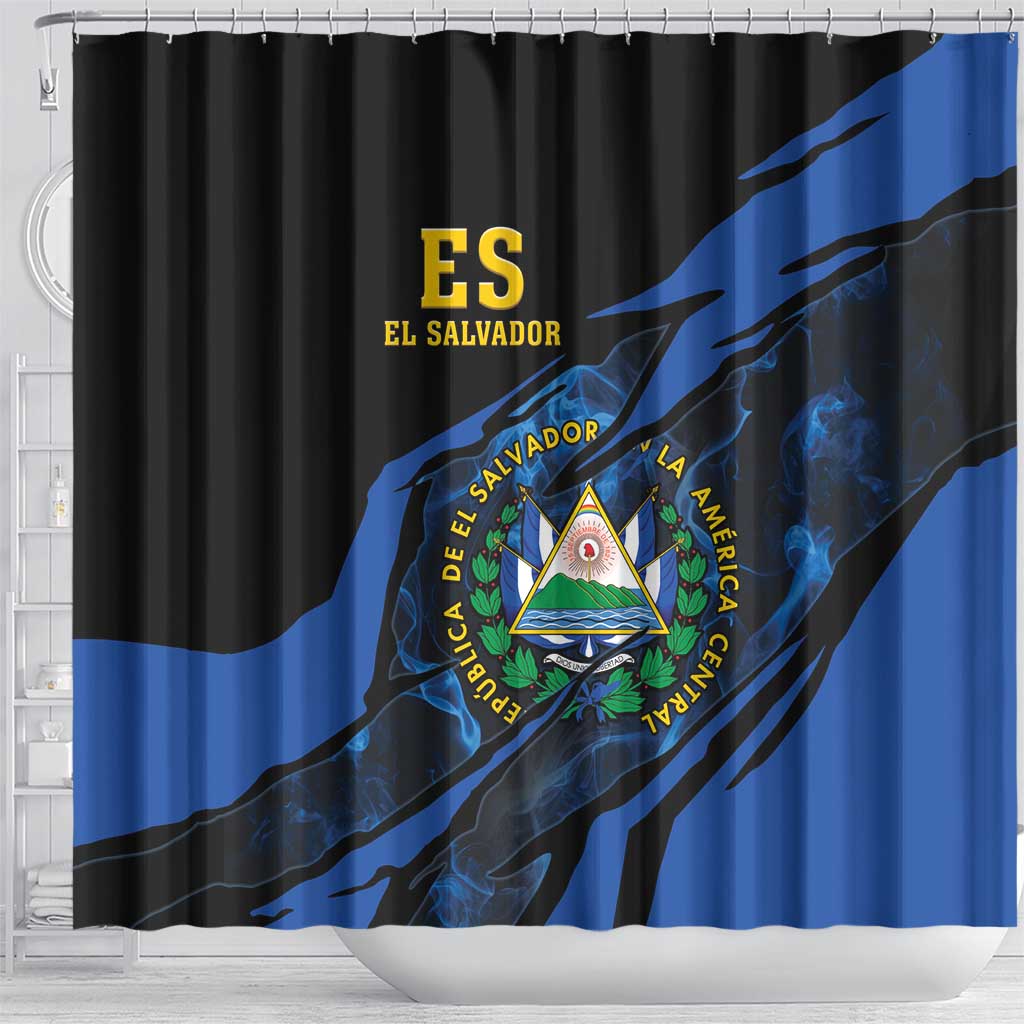 El Salvador Shower Curtain Coat Of Arms Special Style LT05