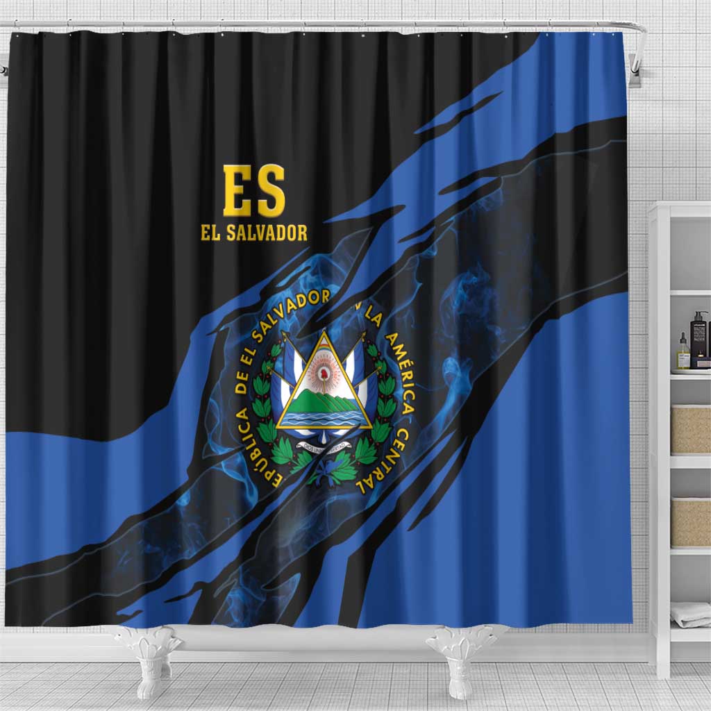 El Salvador Shower Curtain Coat Of Arms Special Style LT05