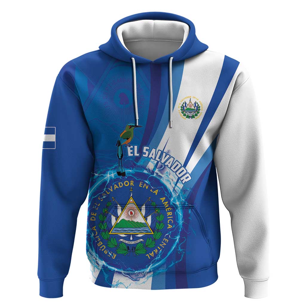 Personalised El Salvador Hoodie Torogoz Bird Salvadoran Pride LT05