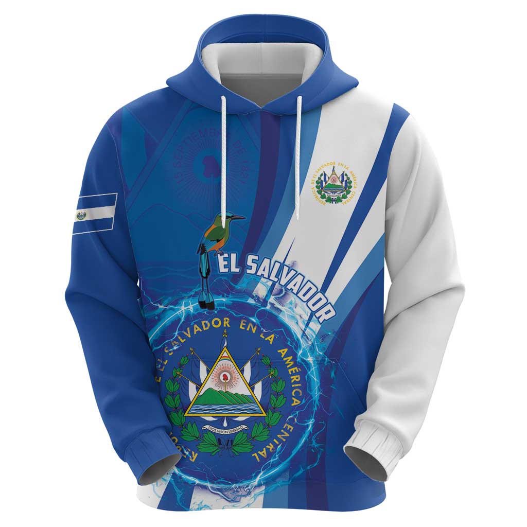 Personalised El Salvador Hoodie Torogoz Bird Salvadoran Pride LT05