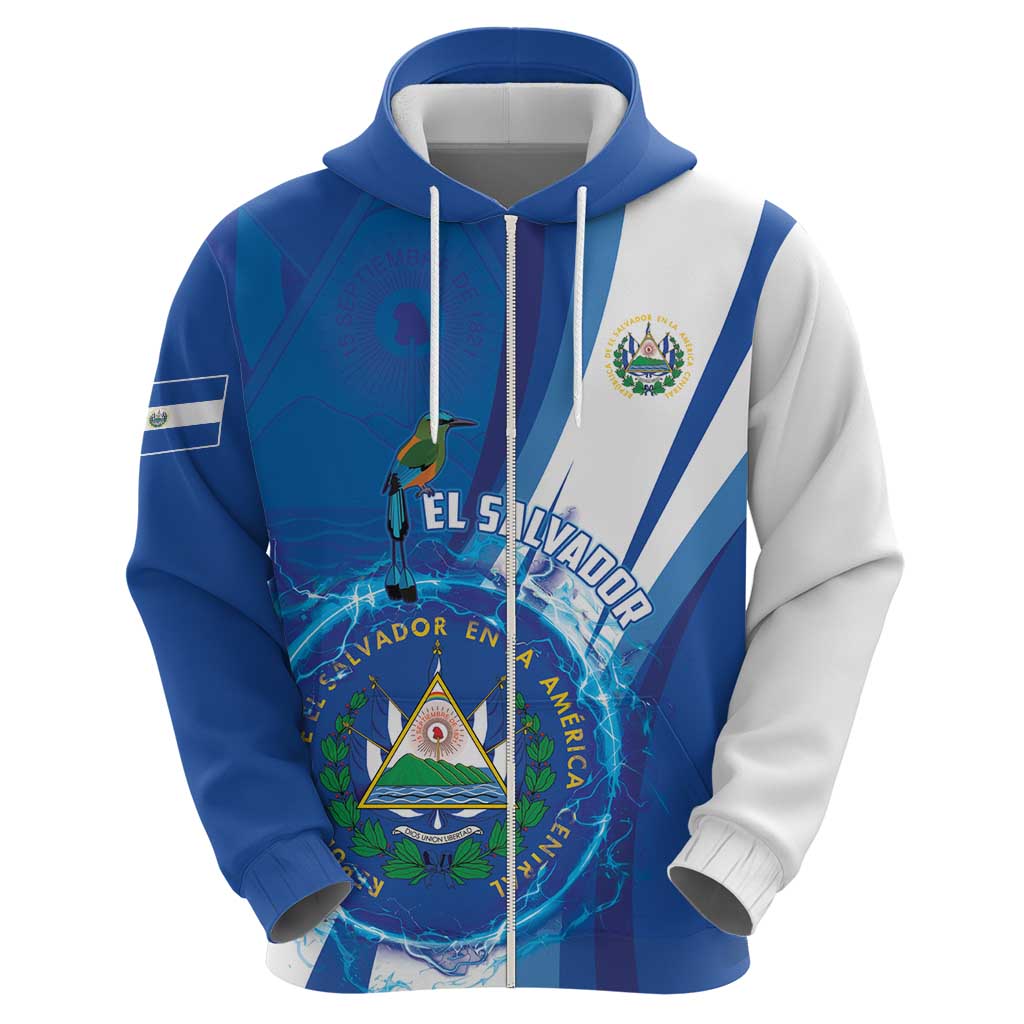 Personalised El Salvador Hoodie Torogoz Bird Salvadoran Pride LT05