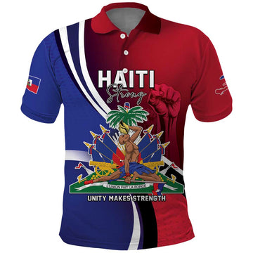 Haiti Strong Polo Shirt Kenbe Fem Ayiti LT05