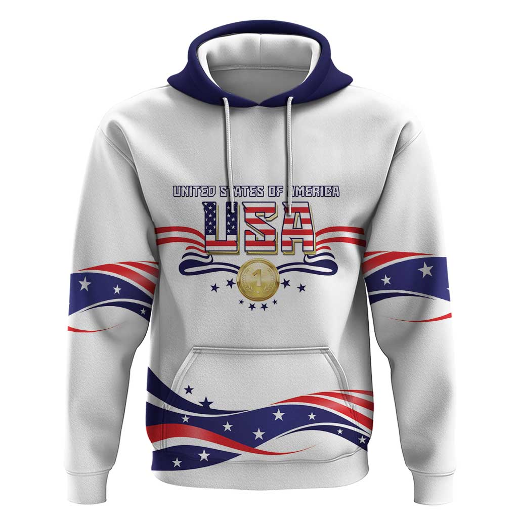 Custom USA 2024 Hoodie Summer Sport Go United States LT05