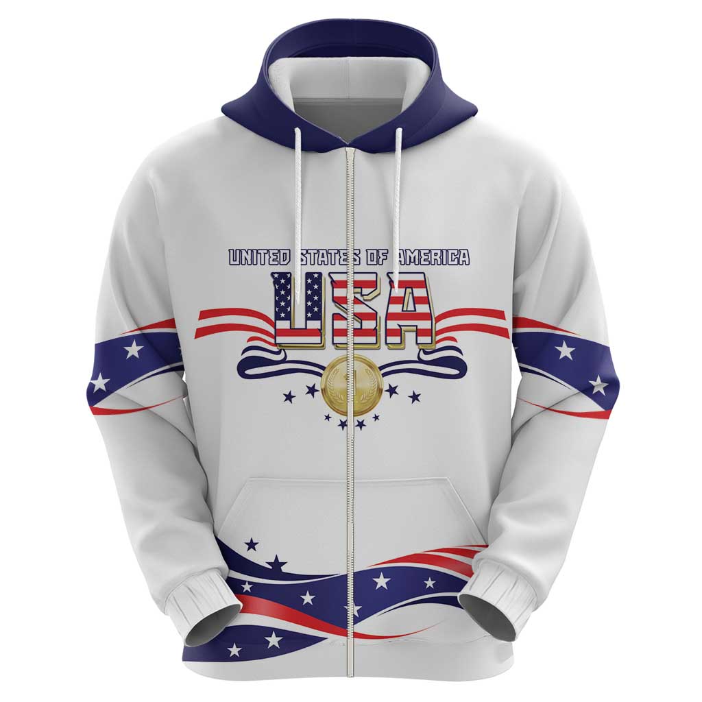 Custom USA 2024 Hoodie Summer Sport Go United States LT05