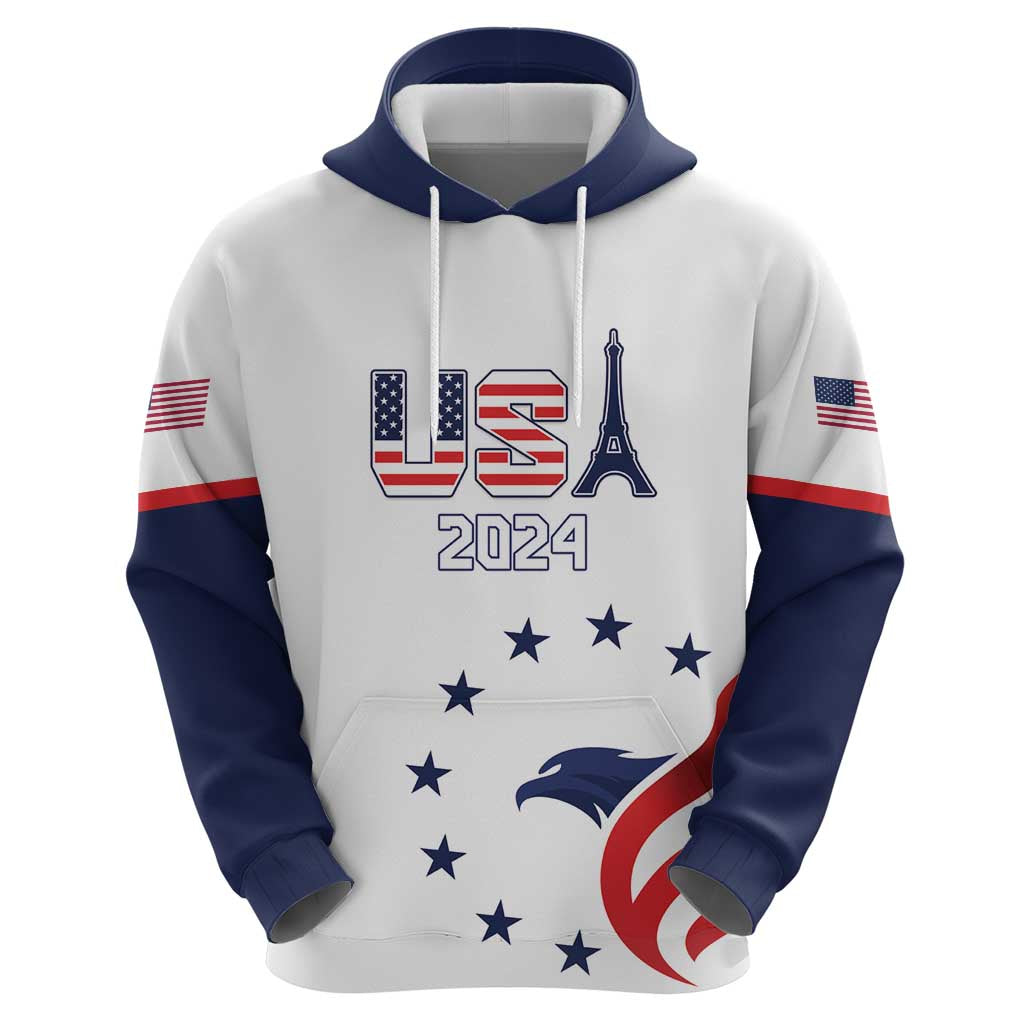 Custom USA 2024 Paris Hoodie United States Sport LT05