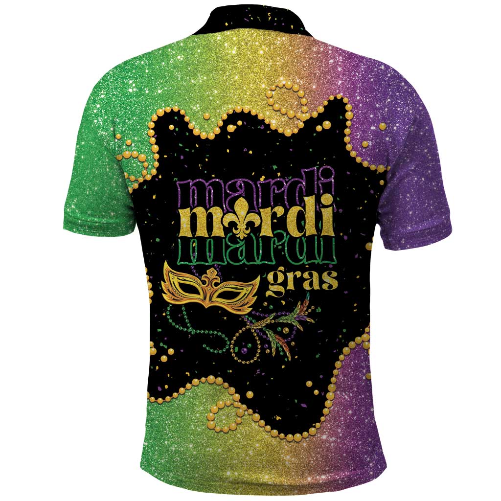 Mardi Gras Polo Shirt Laissez Les Bons Temps Rouler LT05