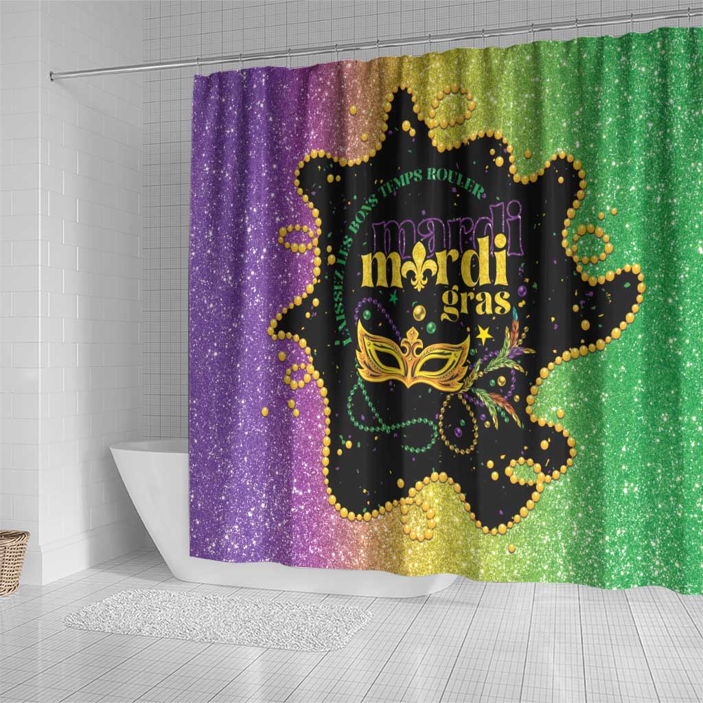Mardi Gras Shower Curtain Laissez Les Bons Temps Rouler LT05