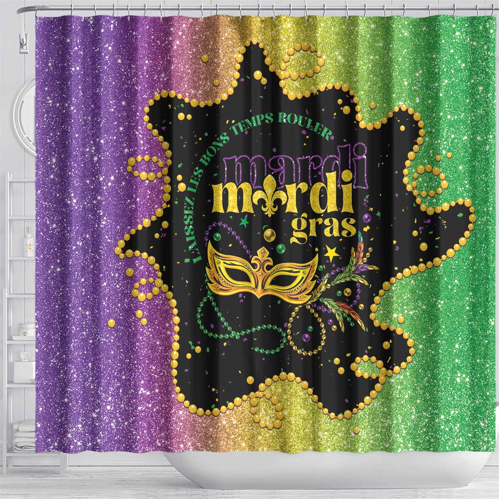 Mardi Gras Shower Curtain Laissez Les Bons Temps Rouler LT05