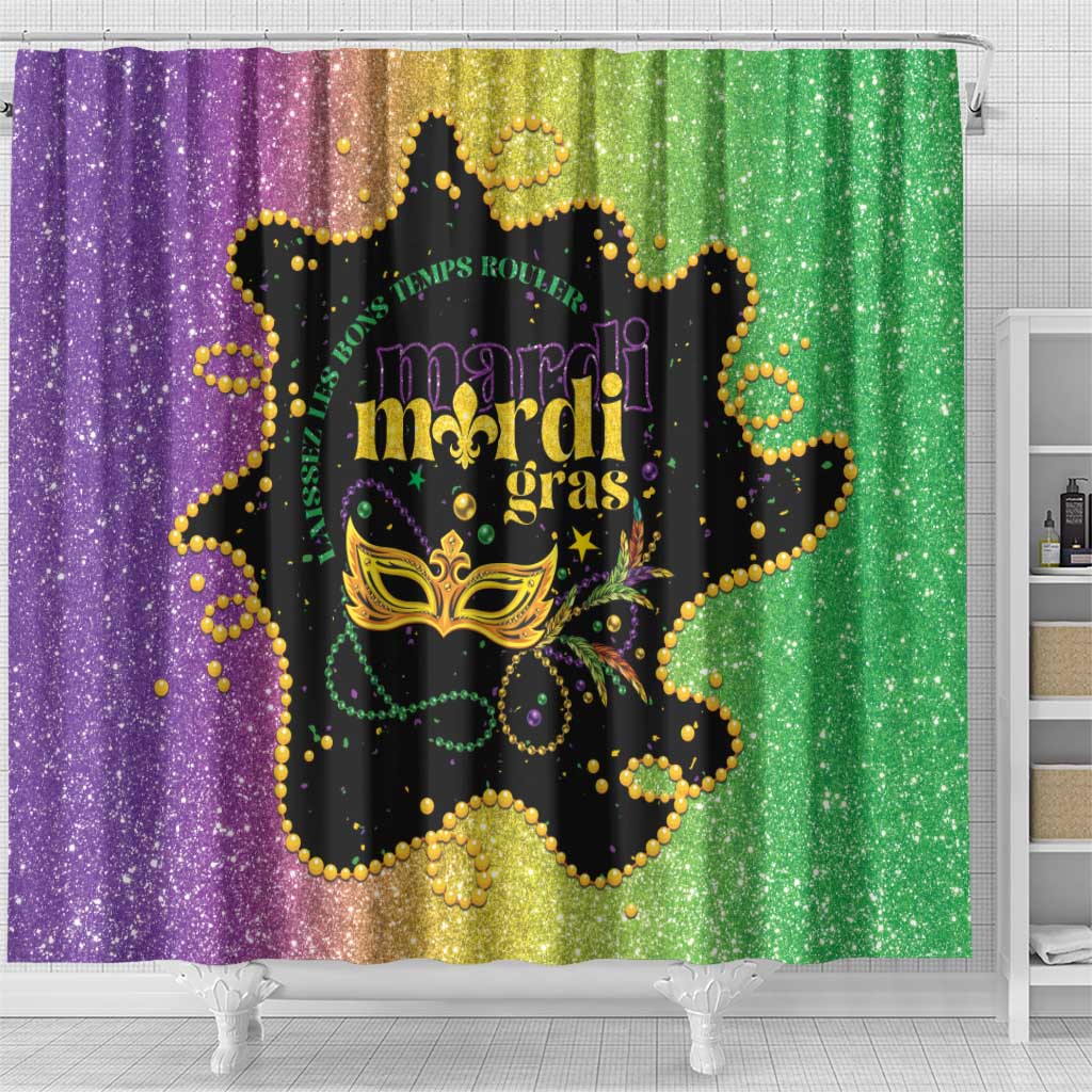 Mardi Gras Shower Curtain Laissez Les Bons Temps Rouler LT05