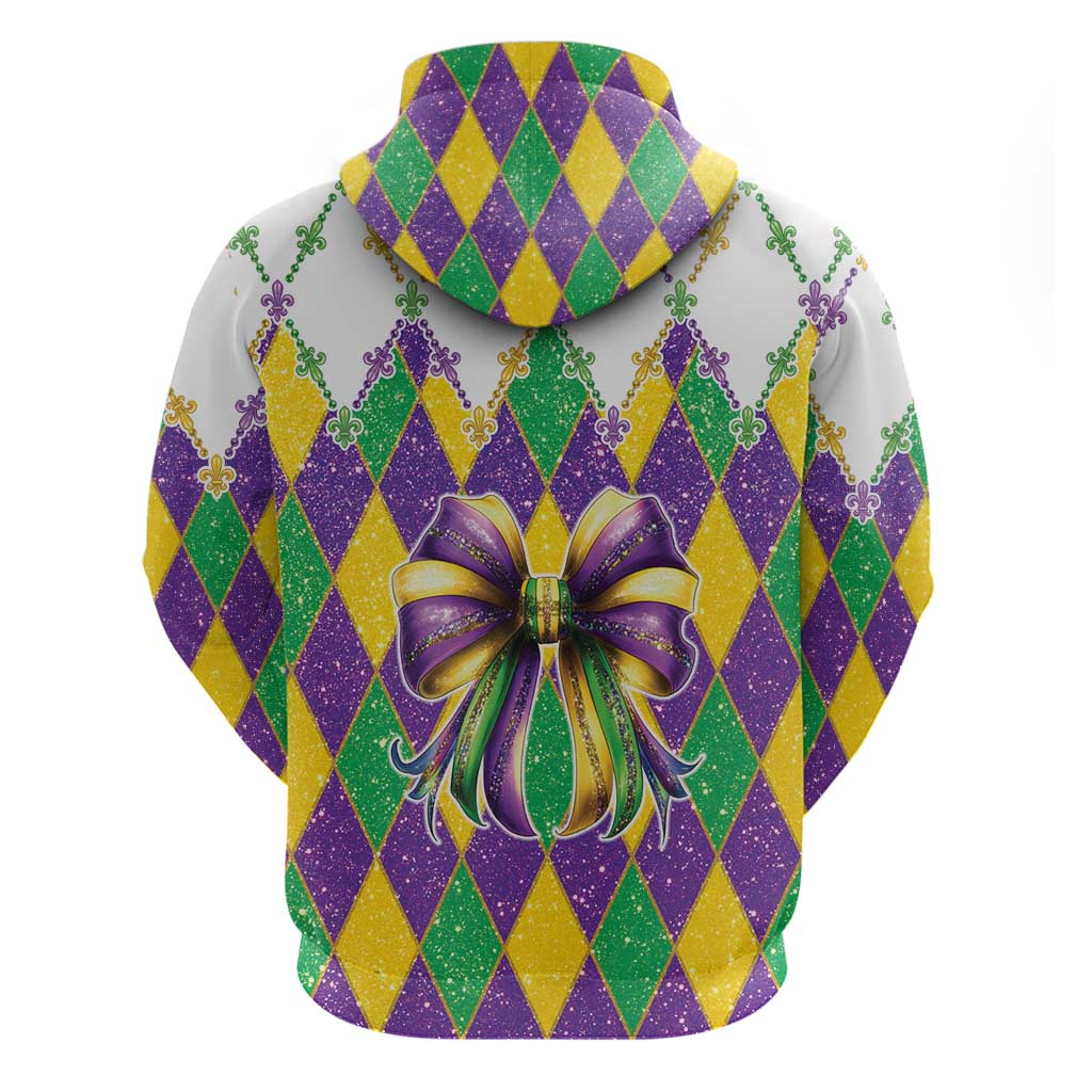 Love Mardi Gras Hoodie Coquette Bow Glitter Style LT05