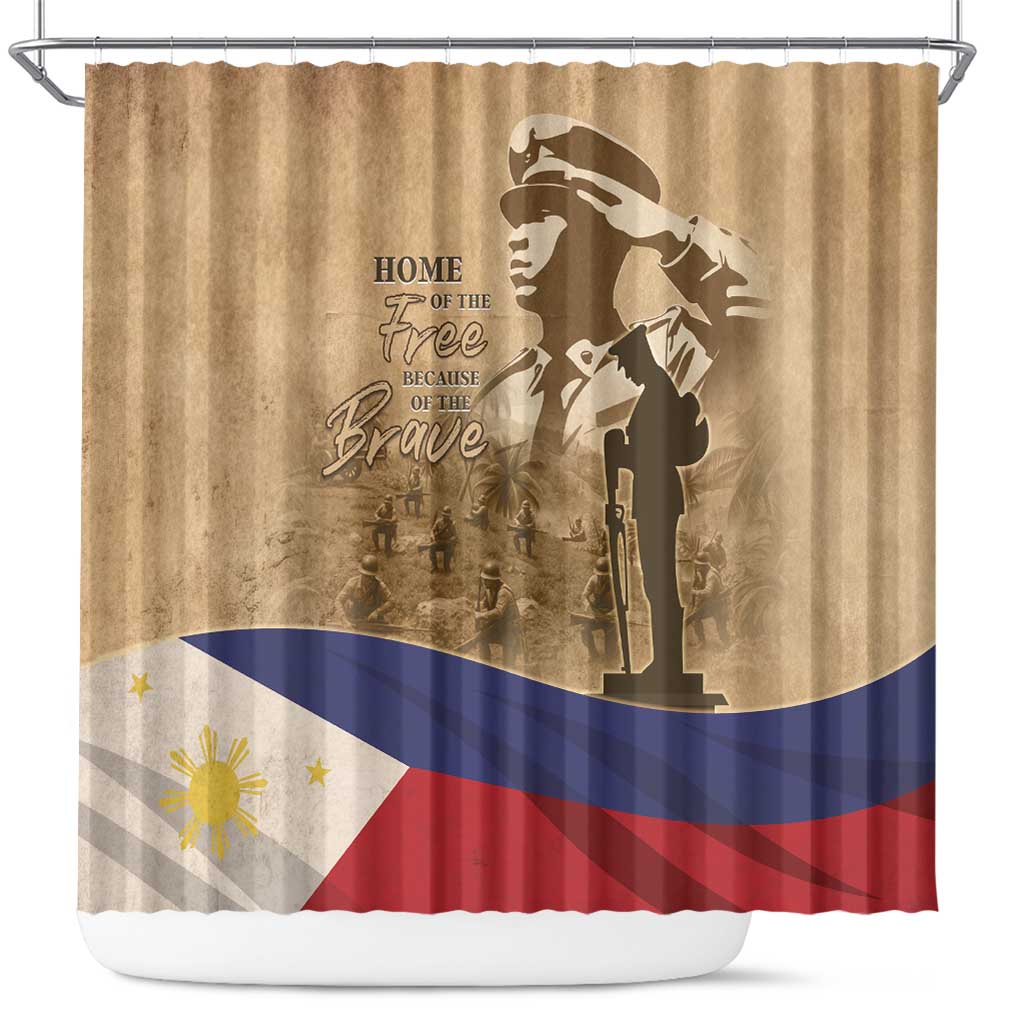Philippines Memorial Day Shower Curtain Honor The Fallen LT05