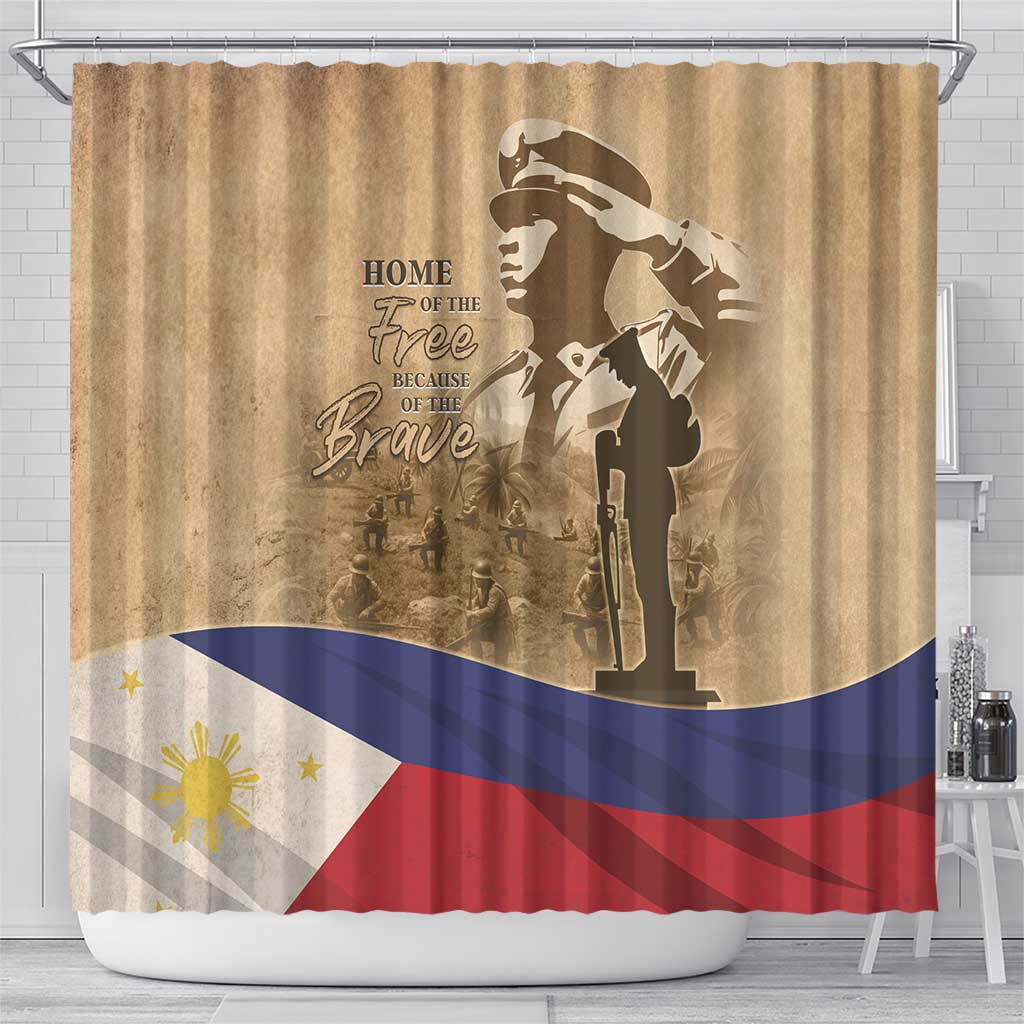 Philippines Memorial Day Shower Curtain Honor The Fallen LT05