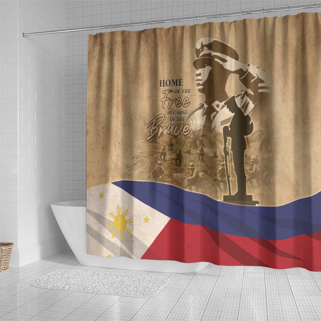 Philippines Memorial Day Shower Curtain Honor The Fallen LT05