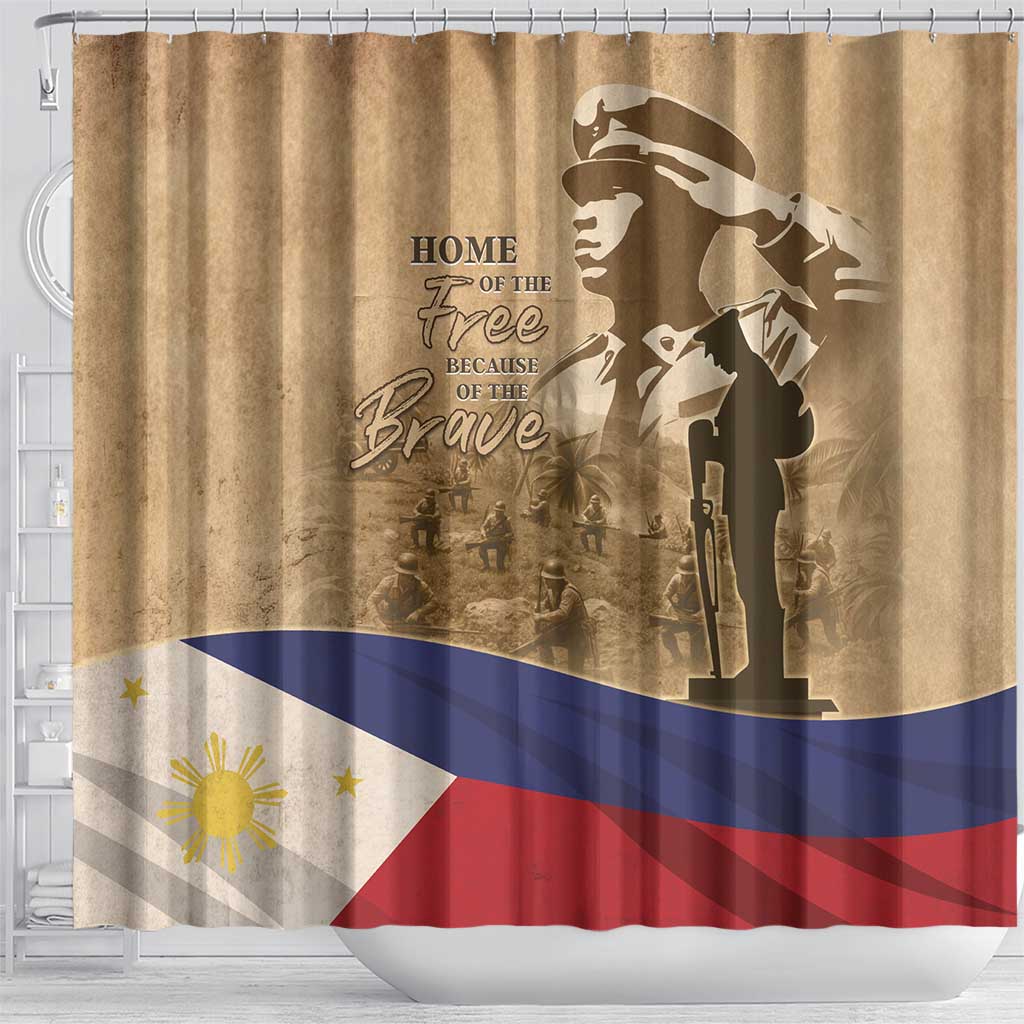 Philippines Memorial Day Shower Curtain Honor The Fallen LT05