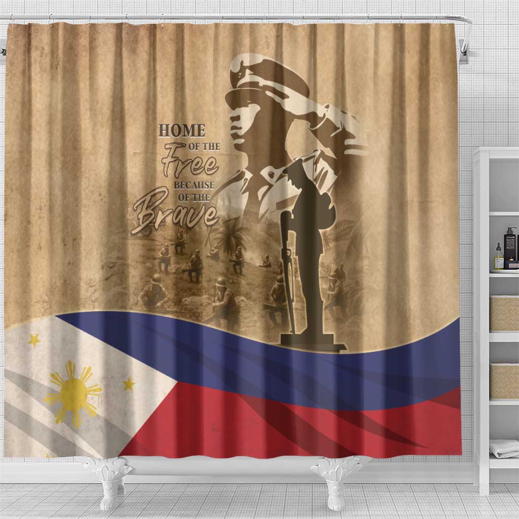 Philippines Memorial Day Shower Curtain Honor The Fallen LT05