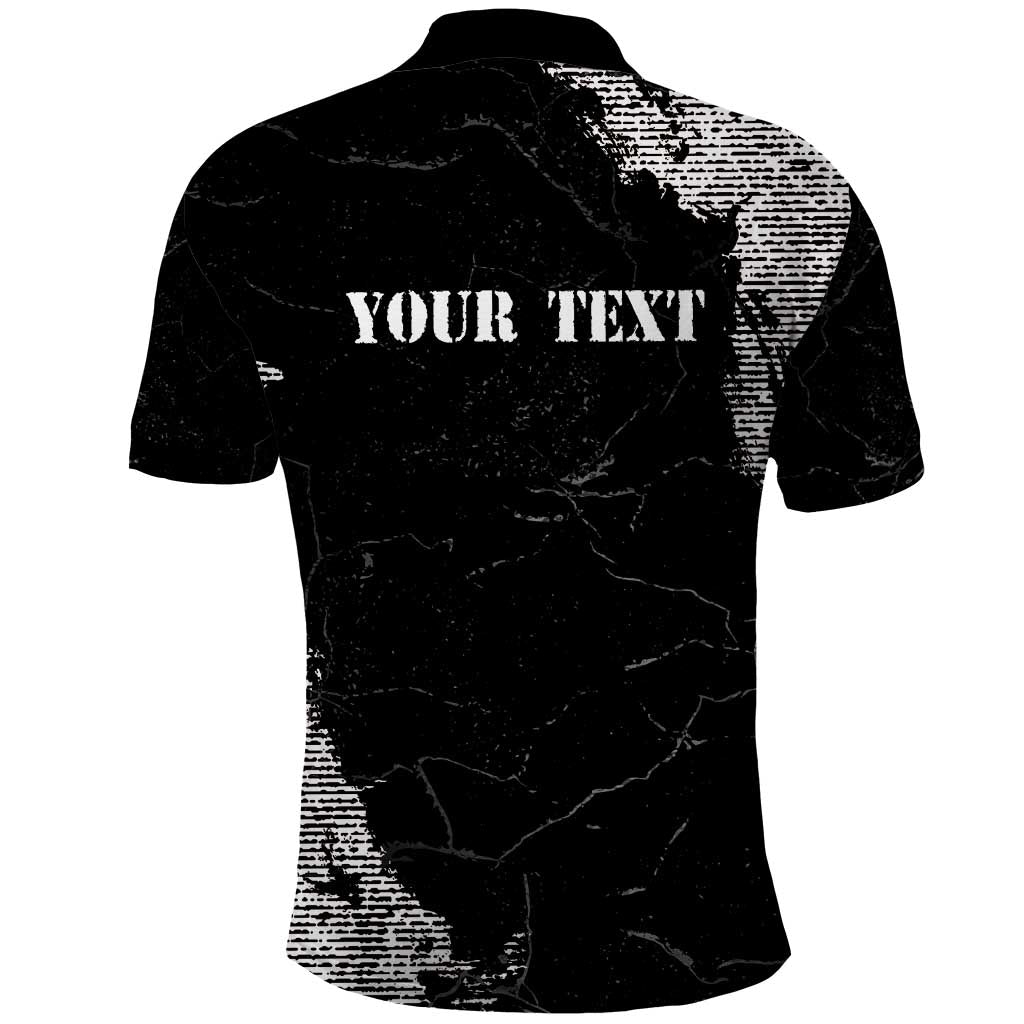 Personalized Philippines And USA Polo Shirt Grunge Style LT05