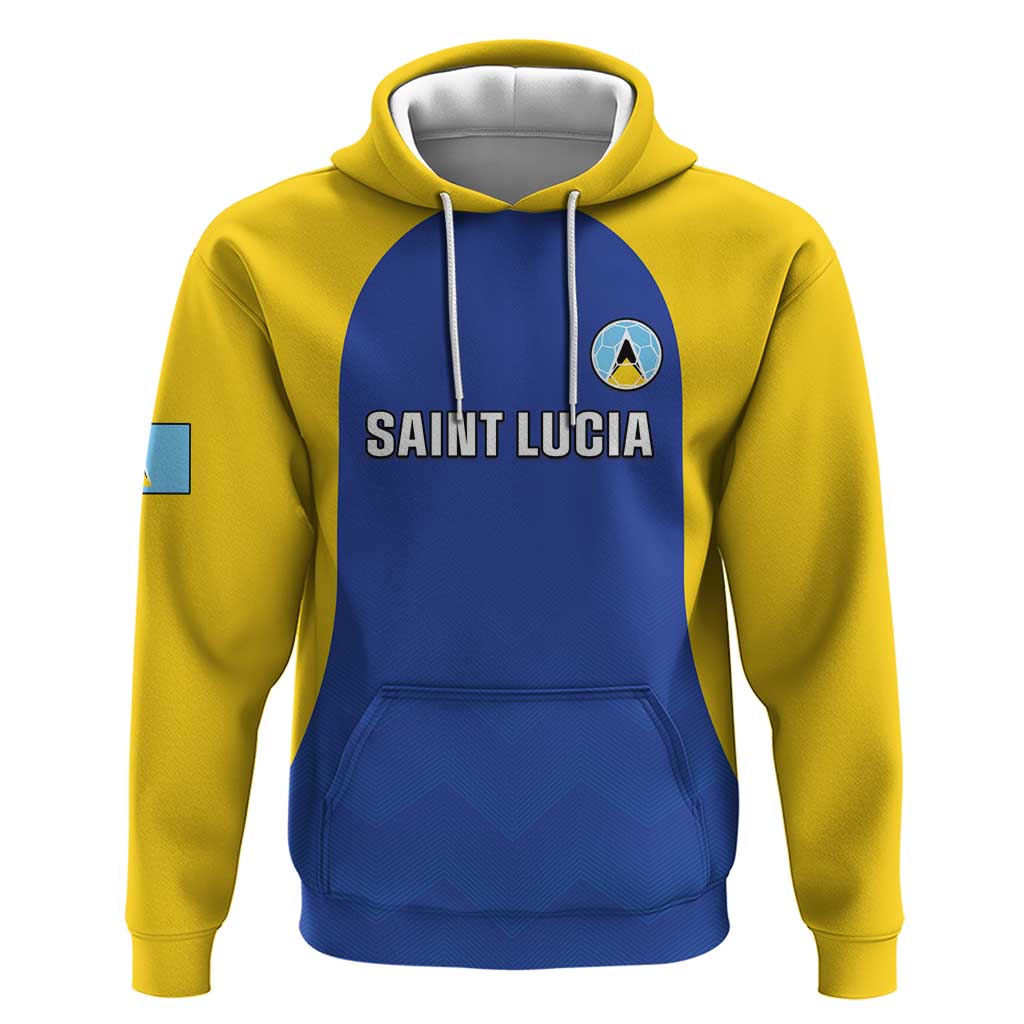 Custom Saint Lucia Football Hoodie Sporty Style LT05