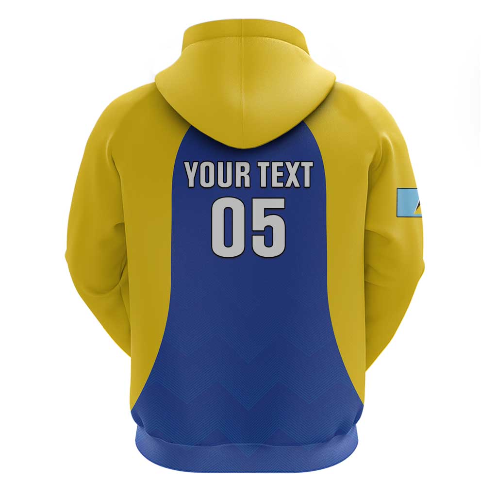 Custom Saint Lucia Football Hoodie Sporty Style LT05