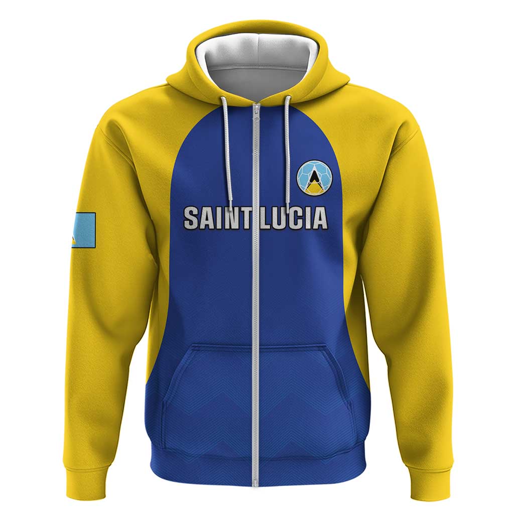 Custom Saint Lucia Football Hoodie Sporty Style LT05