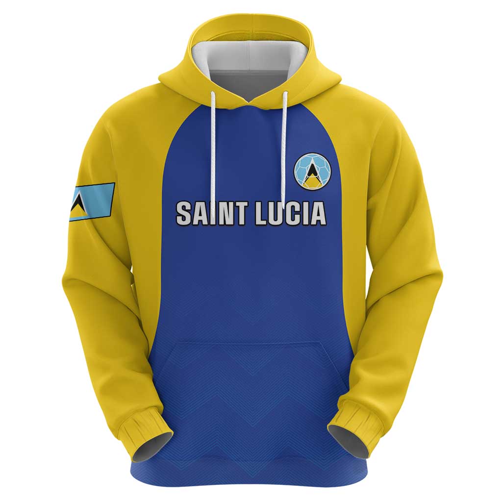 Custom Saint Lucia Football Hoodie Sporty Style LT05
