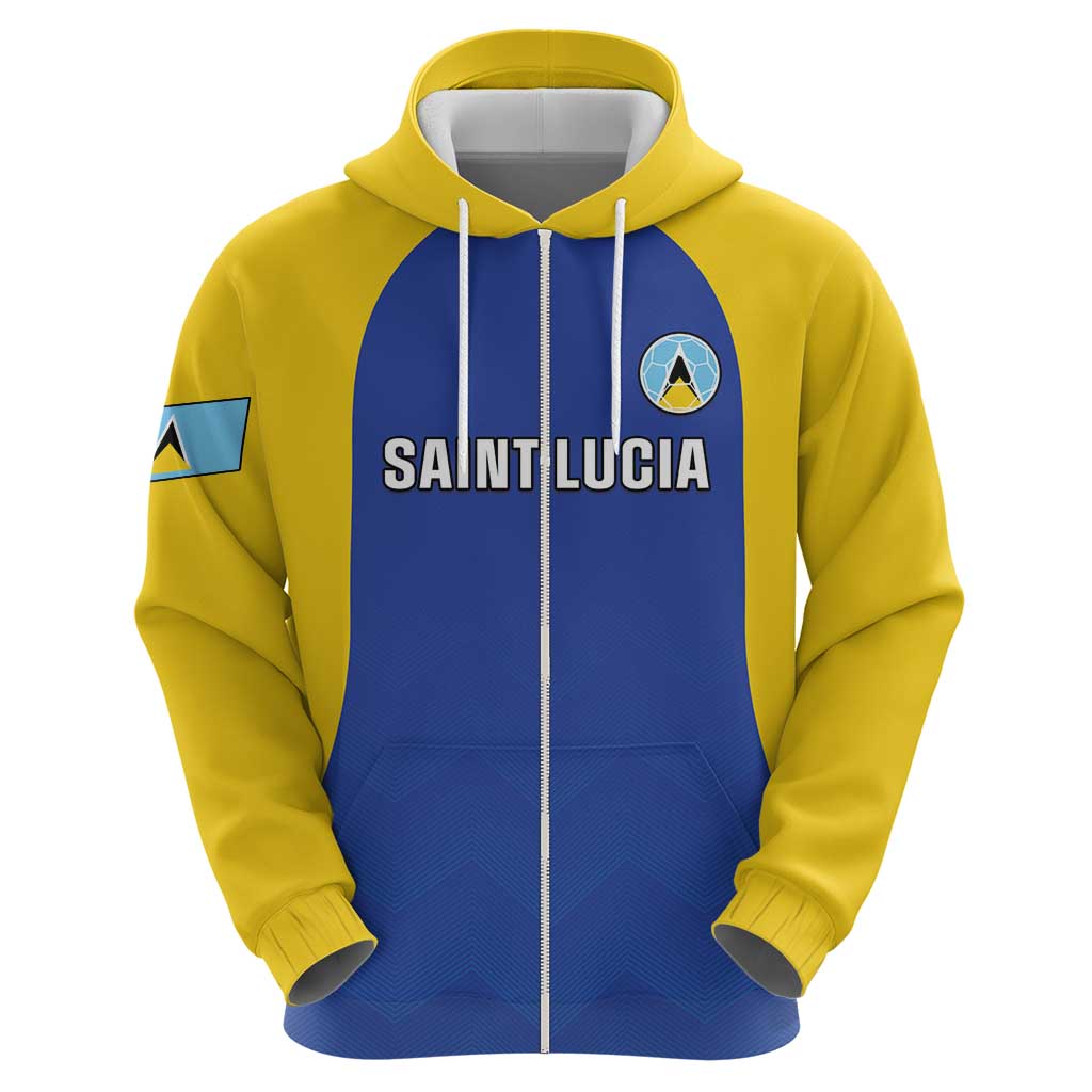 Custom Saint Lucia Football Hoodie Sporty Style LT05