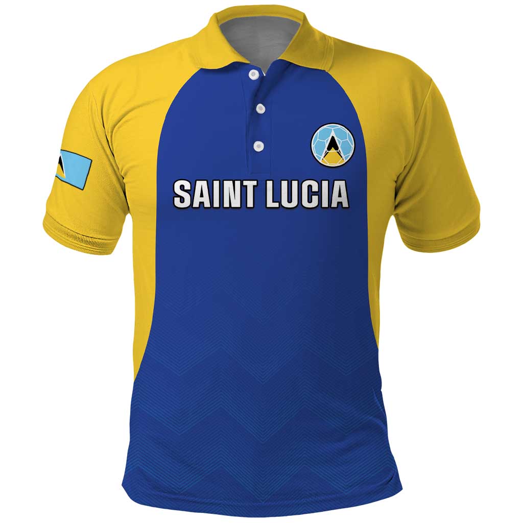 Custom Saint Lucia Football Polo Shirt Sporty Style LT05