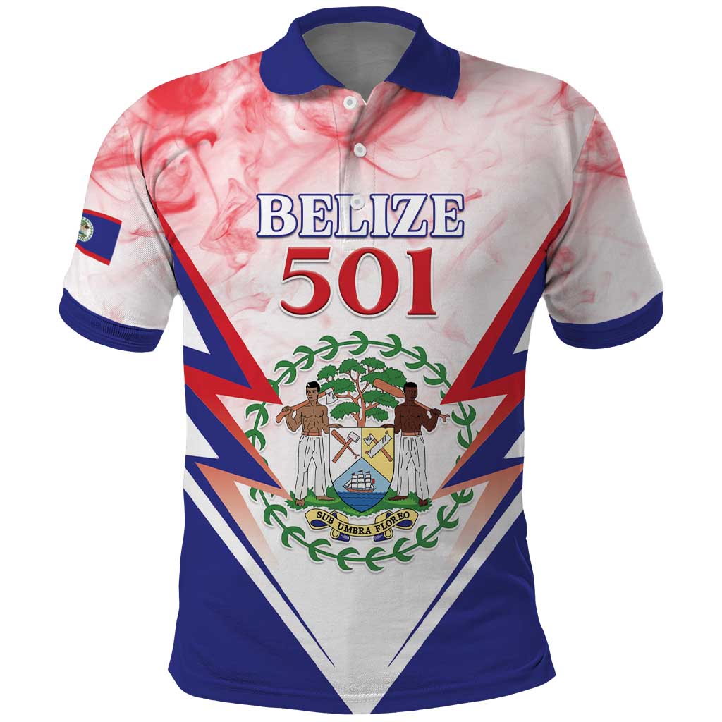 Personalized Belize 501 Polo Shirt Coat Of Arms LT05