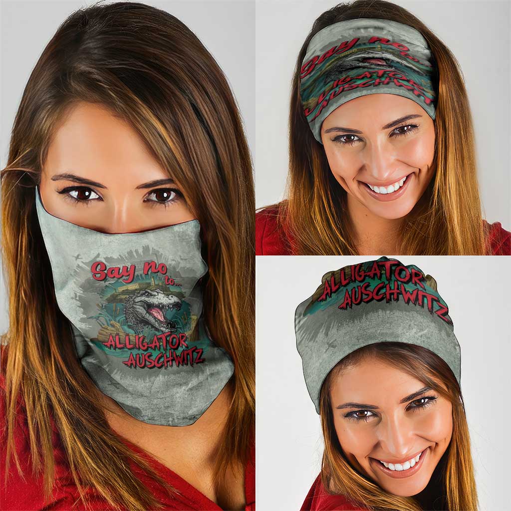 Say No To Alligator Auschwitz Neck Gaiter LT05