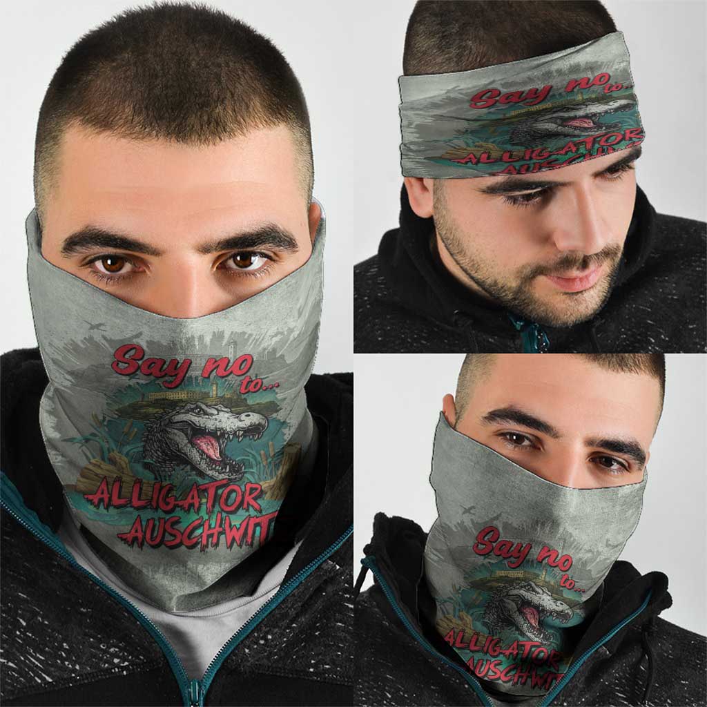 Say No To Alligator Auschwitz Neck Gaiter LT05