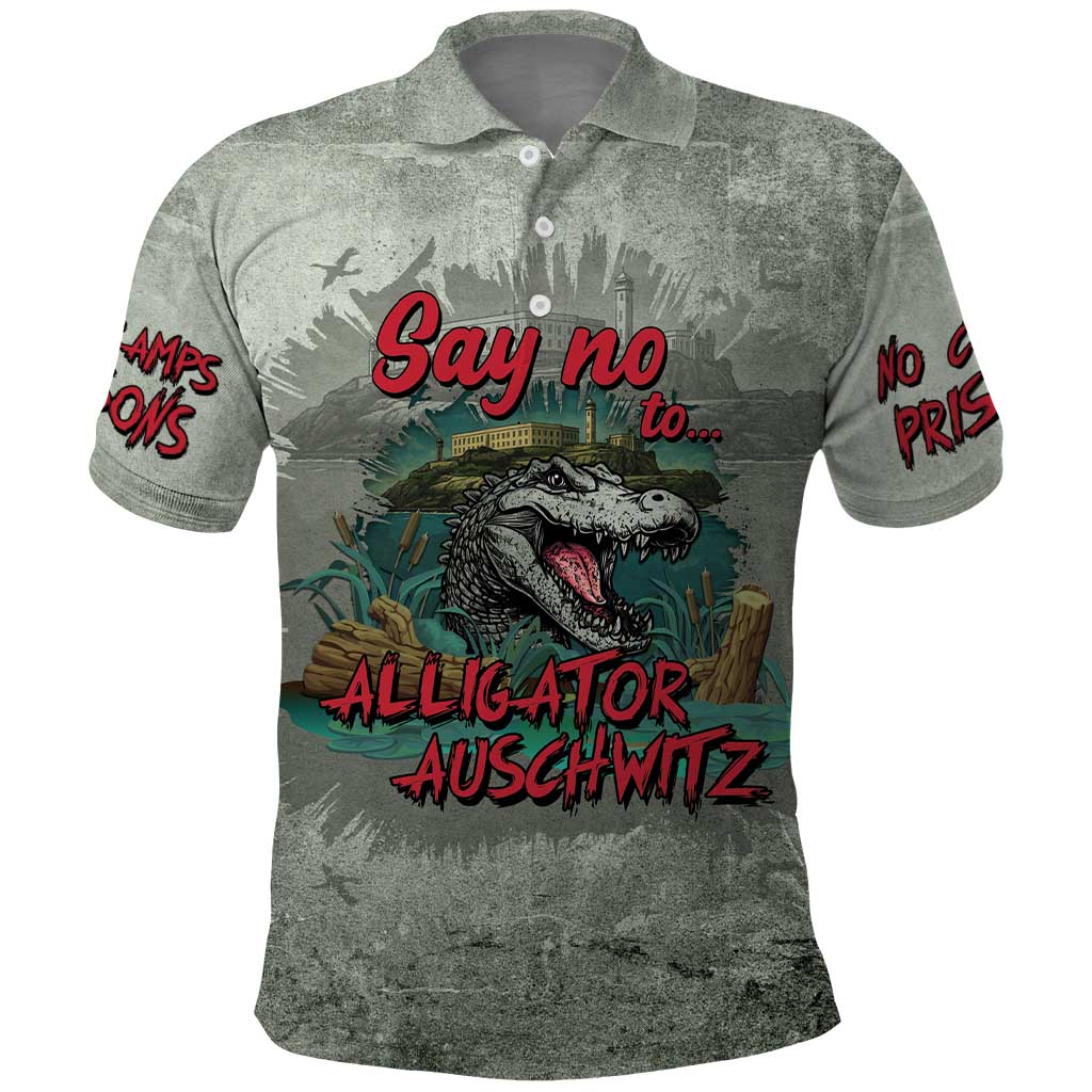 Say No To Alligator Auschwitz Polo Shirt LT05