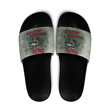 Say No To Alligator Auschwitz Slide Sandals LT05
