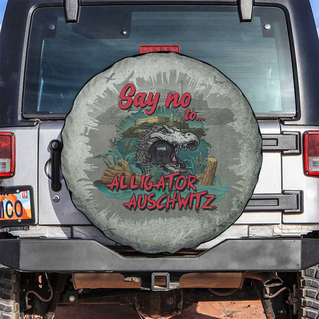 Say No To Alligator Auschwitz Spare Tire Cover LT05