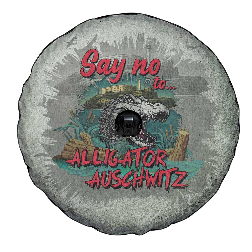 Say No To Alligator Auschwitz Spare Tire Cover LT05