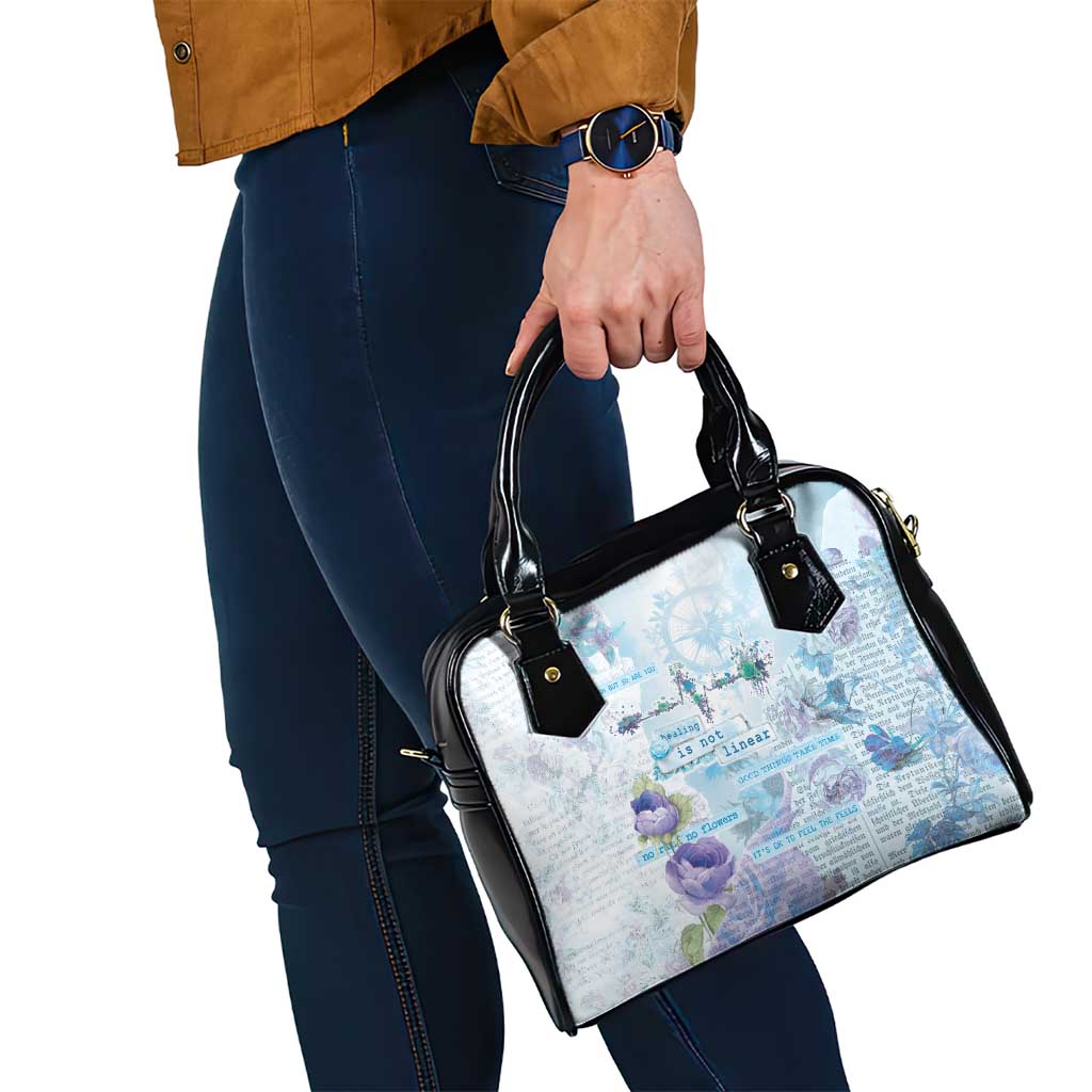 Mental Health Shoulder Handbag Healing Is Not Linear LT05