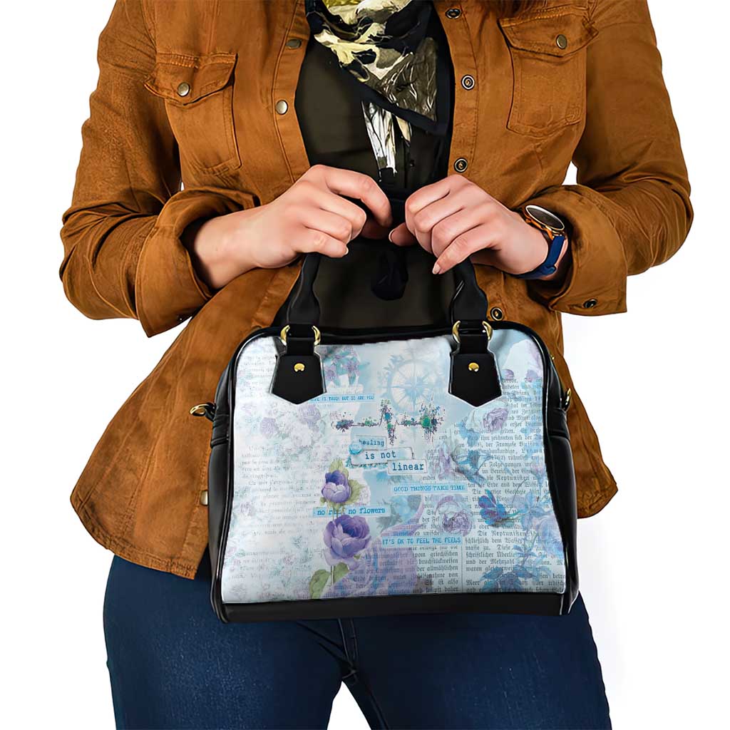 Mental Health Shoulder Handbag Healing Is Not Linear LT05