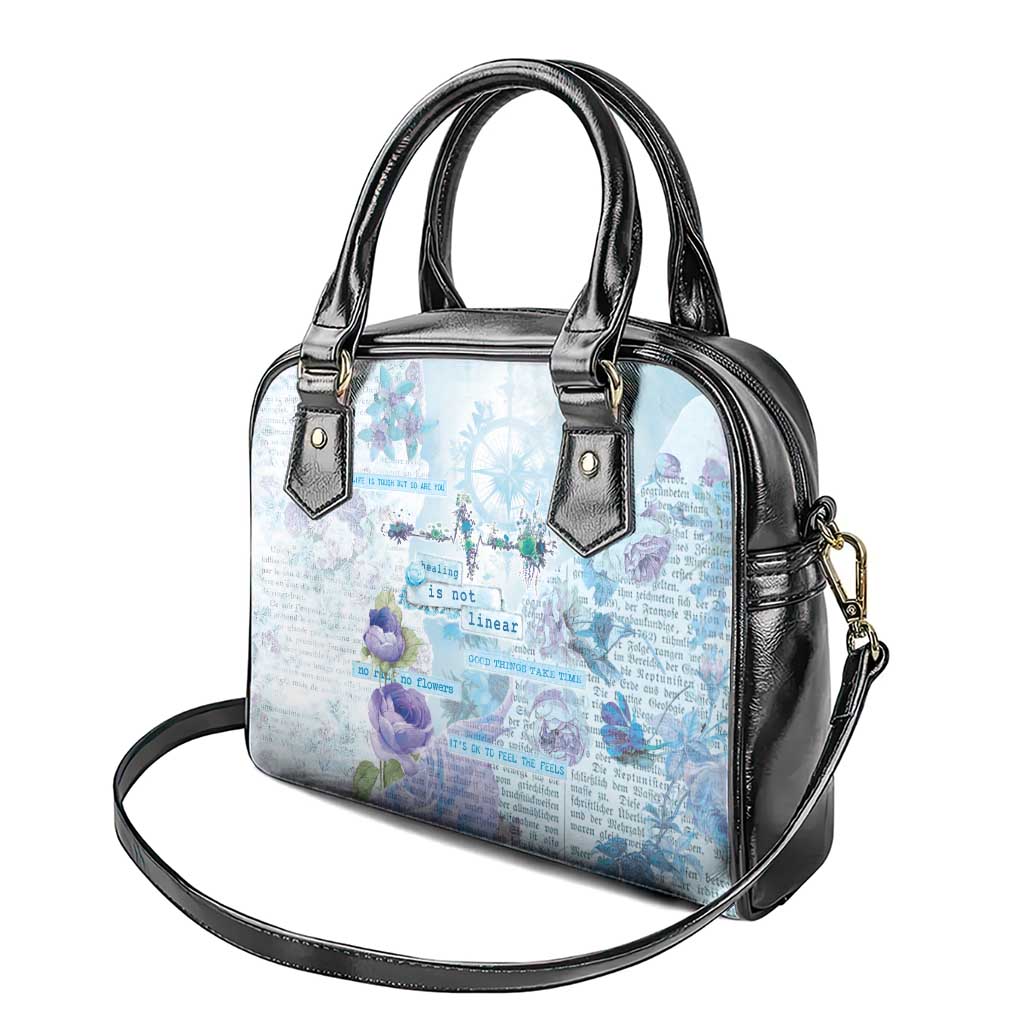 Mental Health Shoulder Handbag Healing Is Not Linear LT05