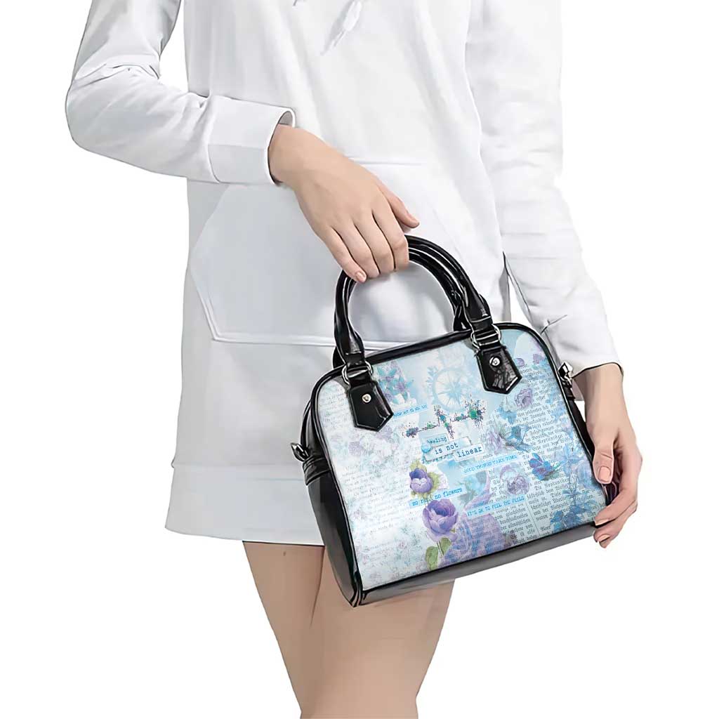 Mental Health Shoulder Handbag Healing Is Not Linear LT05