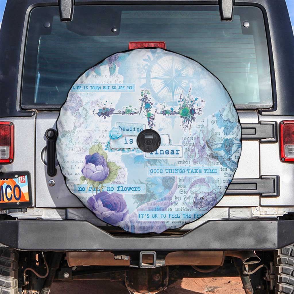 Mental Health Spare Tire Cover Healing Is Not Linear LT05